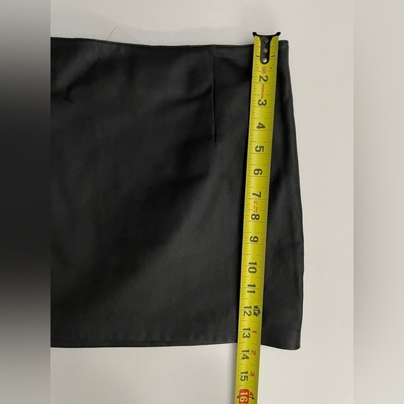 Anine Bing Black Leather Mini Skirt Biker Punk Rock Goth Sexy Large Party - Picture 8 of 8